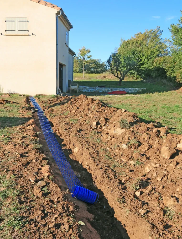 Raccordement tout à l'égout près de Lannion